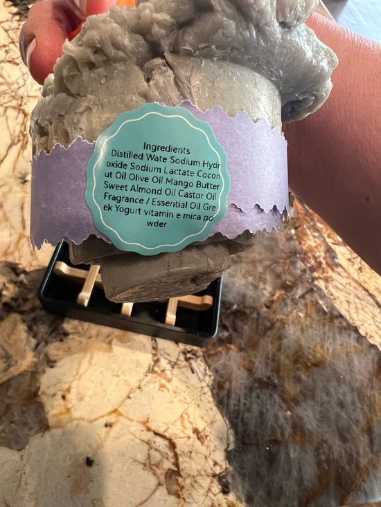 Hand Crafted Orange & Yellow Dinosaur Lavender Lava Bath Toy - Picture 4 of 7